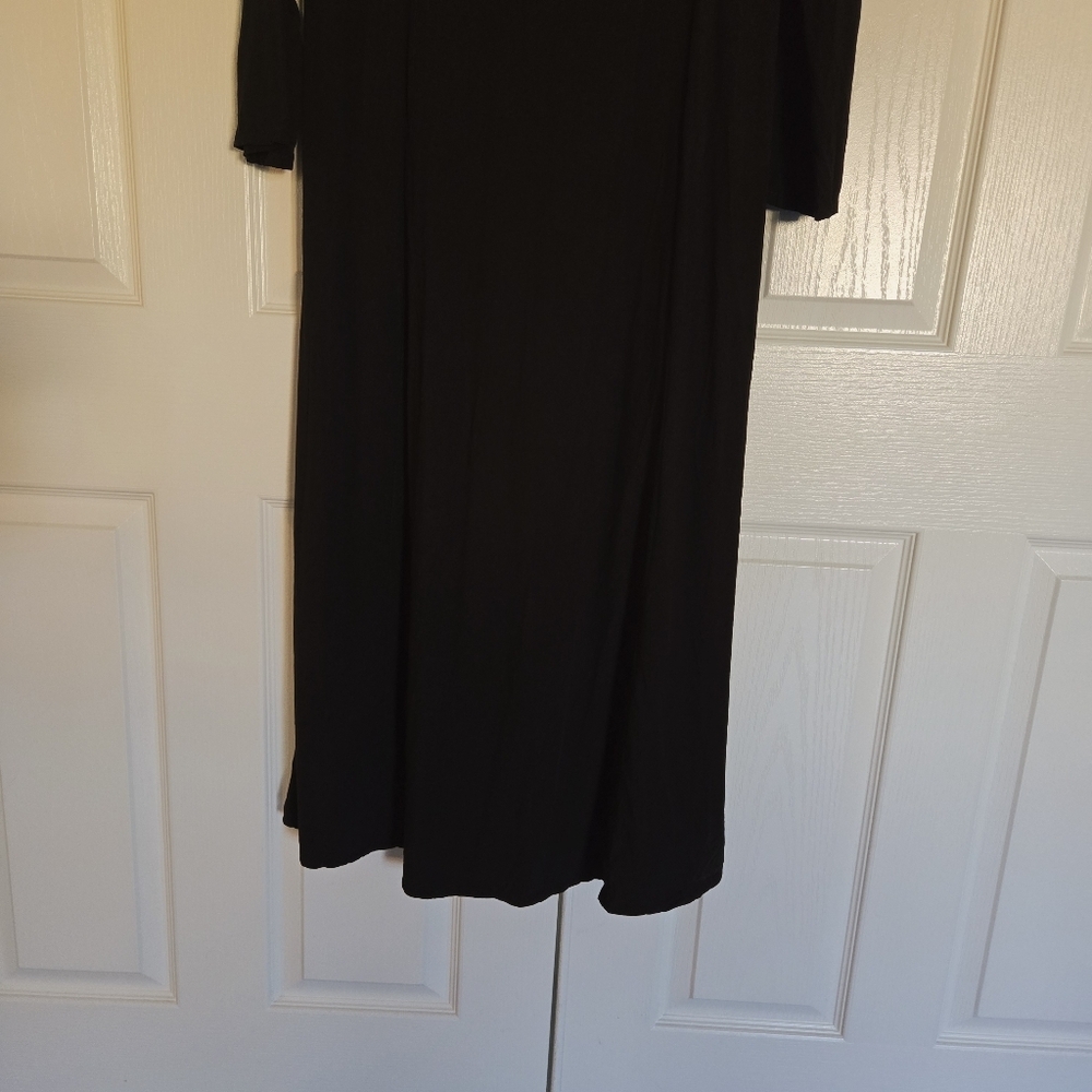 Shukr Clothing Women's Black 100% Rayon Maxi Long Dress Size Large - Picture 9 of 11